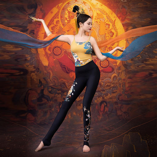 【现货秒发】壁虎瑜伽【梦回敦煌+入画】限量款印花套装 商品图0