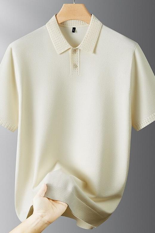 【DPF】大依优型大码男装时尚休闲商务翻领短袖毛衣POLO衫男半袖针织衫 商品图5