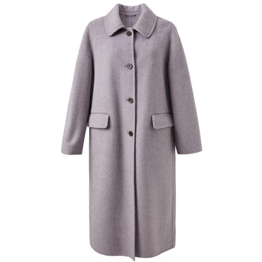 【阿尔巴卡】三彩2025冬季新款双面呢长大衣毛呢外套宽松气质M 商品图4