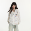 YKYB黄子韬 卫衣开衫设计感彩色斑点连帽宽松甜美男女同款外套秋 商品缩略图1