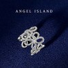 ANGEL ISLAND「洛拉Lola」镂空花朵锆石可调节开口戒指 商品缩略图2