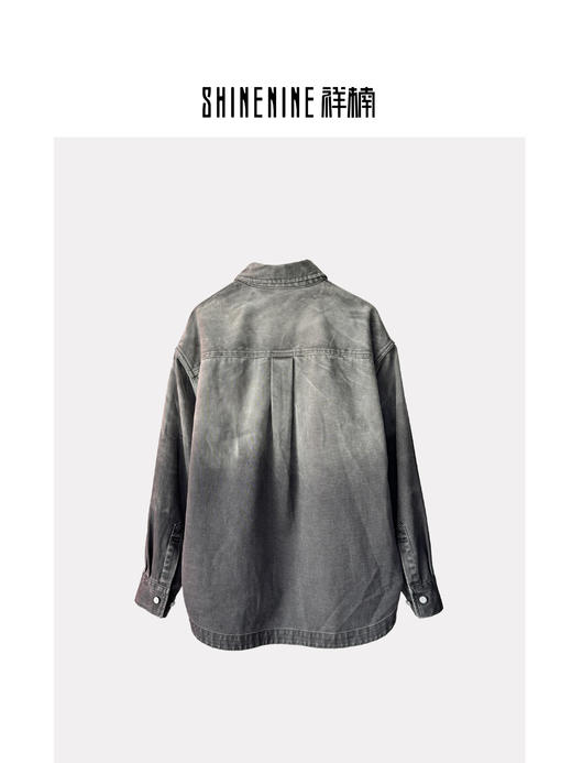 W439325337渐变牛仔衬衫外套 商品图1