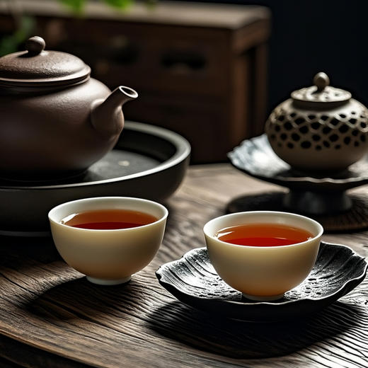 川红茶叶 川红非遗特级工夫红茶金奖85礼盒 橘糖香茶叶250g礼盒内含盖碗茶具 商品图4