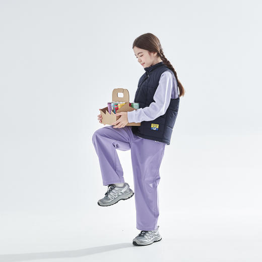 cicochild25年冬季新款亲子中大女童绗棉马甲运动户外防泼水上衣 商品图4