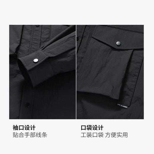 圣得西男士商务休闲夹克2025年秋季新款中青年百搭翻领工装外套潮 商品图3