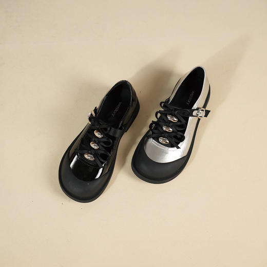 Westory2025年秋季圆头甜酷玛丽珍“洛丽塔”甜酷休闲单鞋S25CE76301 商品图0