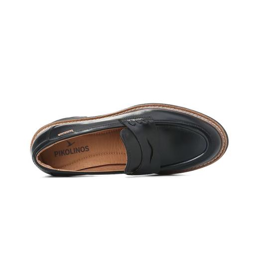 【Pikolinos】  B3F |  派高雁秋季牛皮圆头粗高跟一脚蹬乐福鞋PL259001 商品图1