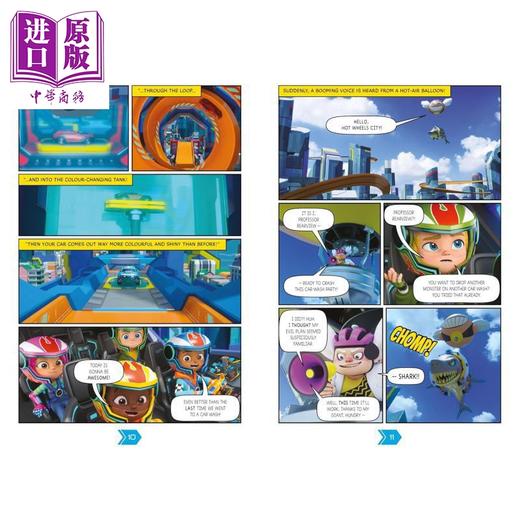 【中商原版】漫画章节书 风火轮 赛车手们来救援 Hot Wheels Lets Race Racers to the Rescue Graphic Novel 英文原版 漫画书 商品图2