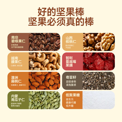 【lelecool】闪充坚果棒代餐饱腹0添加蔗糖高蛋白7根/盒 商品图4