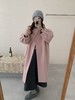 【YW】无忧购新中式圆领盘扣灯笼袖双面羊毛中长款大衣8011 商品缩略图0