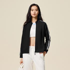 安踏易打理外套丨立领针织开衫女冬季新款训练运动跑步上衣162547701