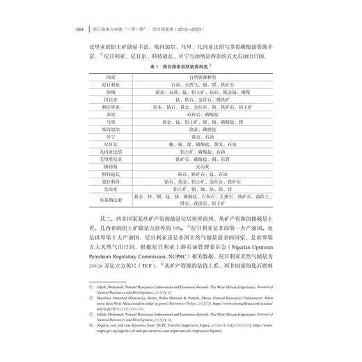 浙江省参与共建“一带一路”：西非国家卷（2013—2023）/浙江智库/浙江省区域国别与国际传播研究智库联盟/浙江省对外区域国别合作发展丛书/王严 编著/浙江大学出版社 商品图2