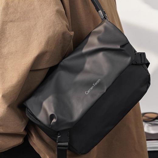 新款百搭商务潮牌工装斜挎包男女休闲单肩小方包 潮流胸包 商品图1