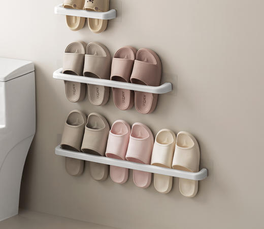 懒角落壁挂单杆置物架 商品图0