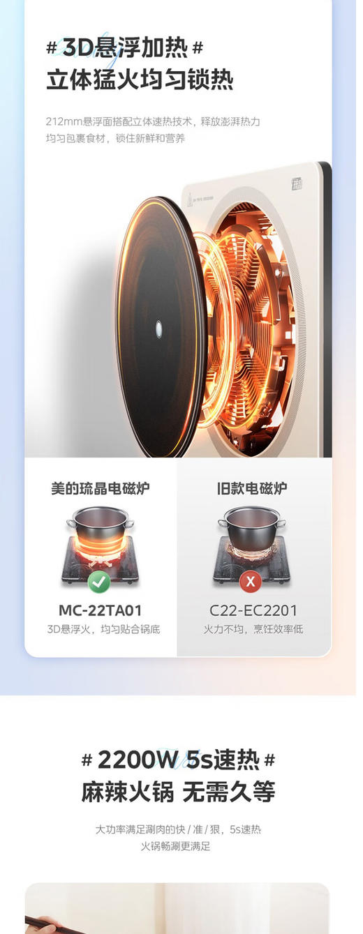 美的电磁炉MC-22TA01 商品图5