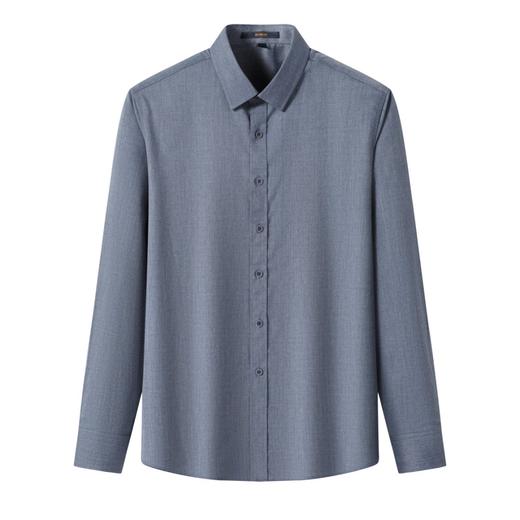 罗蒙秋冬长袖柔软衬衫男士职业装商务风通勤上班男士长袖衬衣 商品图12