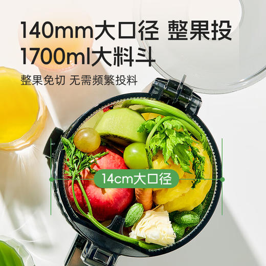 惠人（HUROM）原汁机无网多功能大口径家用低速榨汁机果渣汁分离韩国进口冰淇淋机家用 H70FT 商品图2