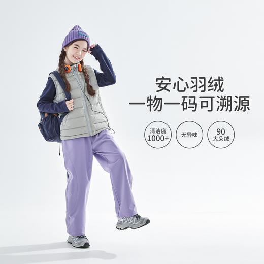 cicochild25年冬季新款亲子中大女童轻薄羽绒马甲防钻绒保暖上衣 商品图1