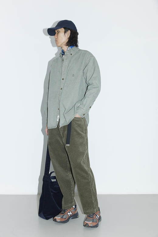 吃茶去chichaqu2025重磅灯芯绒锥形九分裤经典复古宽松休闲百搭 商品图1