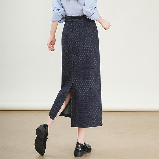 QYM 95838-Y西装半身裙高腰包臀裙气质开衩一步裙 商品图2