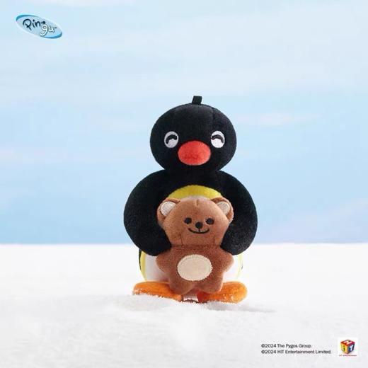 KZ1765 Pingu™抱小熊趴趴电脑挂件 商品图0