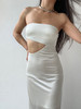 HAI｜33001 Strapless cut-off Maxi Dress  [ 抹胸镂空连衣裙 ] 商品缩略图0