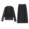 HR MEIQIN5502都市风马甲套装时尚修身法式洋气减龄半身裙三件套 商品缩略图4