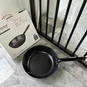 出口日本原单，带防伪， TETSU PLUS铁锅平底炒锅28cm
