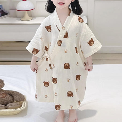 裁缝学苑TH10浴巾浴袍纸样儿童长袖纱布睡衣童装家居服睡袍样板 商品图2