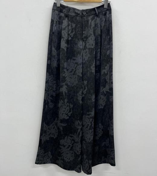 NC流行花色松紧腰阔腿裤50704（黑）秋季 153030130321 商品图0