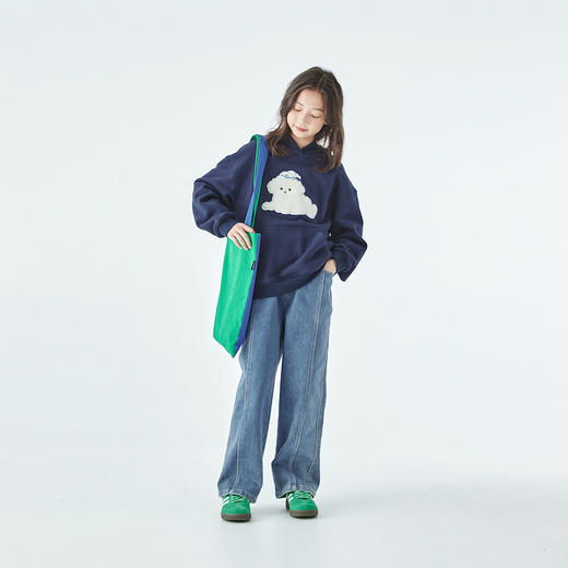 棵初小狗绣花连帽卫衣885K258031CD 商品图8