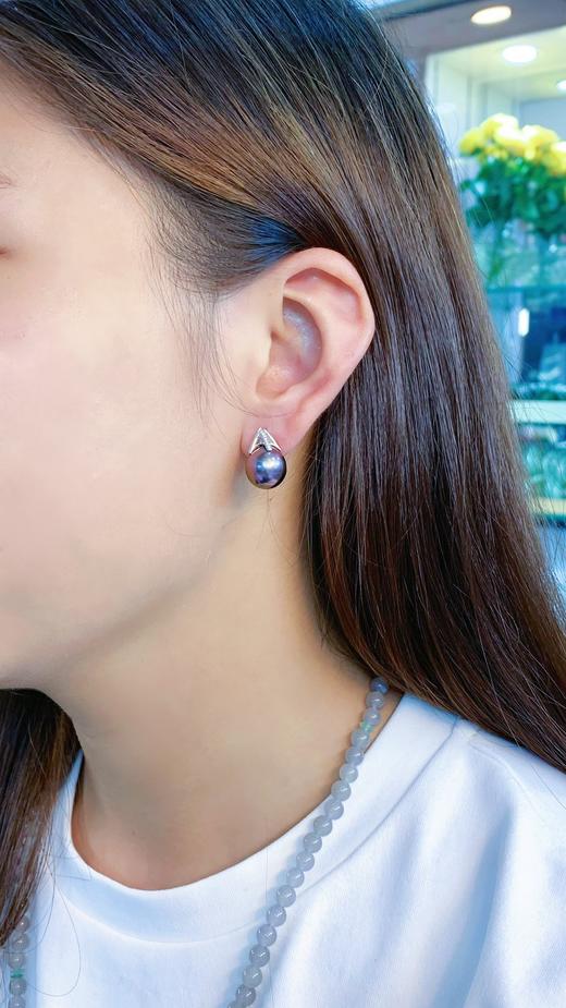 11mm大溪地珍珠耳坠 商品图2