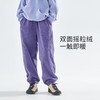 cicochild25年冬季新款亲子中大女童双面摇粒绒卫裤抗静电束脚裤 商品缩略图2