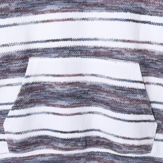 WY1145SDSA男士秋冬新款痞帅男装美式撞色条纹连帽卫衣百搭针织上衣时尚 商品图3