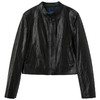 三彩2025秋季新款PU仿皮外套小皮衣宽松短款休闲夹克小个子M 商品缩略图4