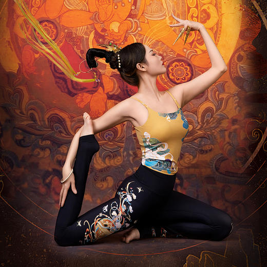 【现货秒发】壁虎瑜伽【梦回敦煌+入画】限量款印花套装 商品图7