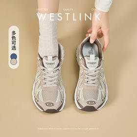 西遇厚底老爹鞋女新款秋季透气户外休闲鞋子轻便增高运动鞋K1857050