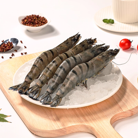 【BF】蓝雪带头活冻大黑虎虾750g/盒