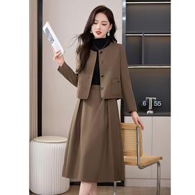 HR MDN8838小香风职业套装裙时尚减龄两件套裙