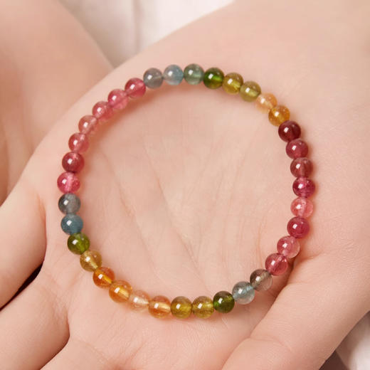 心想事成天然碧玺手串5mm 商品图1