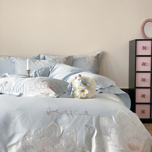 自然醒A类50支全棉刺绣四件套-雅花舒棉AN 商品图11