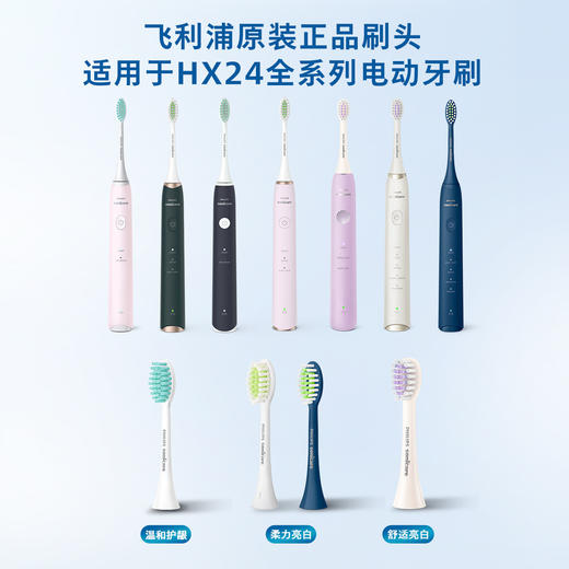 9923410708561 飞利浦PHILIPS 电动牙刷头牙菌斑洁净5支装适配HX2431/2471 商品图4
