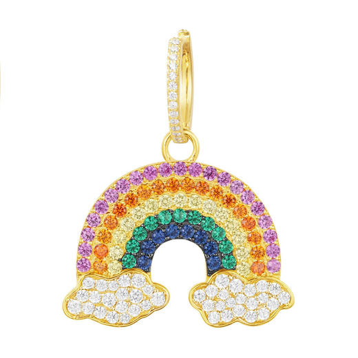 3606633561887 apm MONACO 不对称金银镶晶钻AE11269MY 商品图1