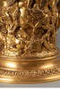 独角鹿西洋古董19世纪末欧洲出品新文艺复兴风格神话人物及古典战役主题铜鎏金精雕大型带盖啤酒杯 商品缩略图6