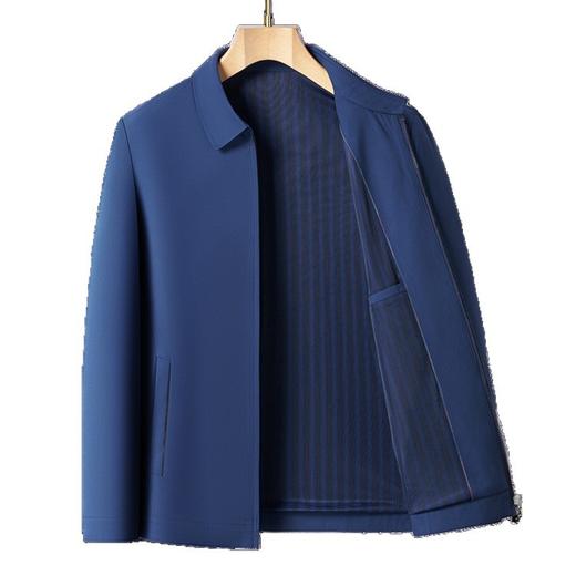 【男士新款翻领夹克衫】长袖夹克时尚都市中年商务行政高端外套 商品图5