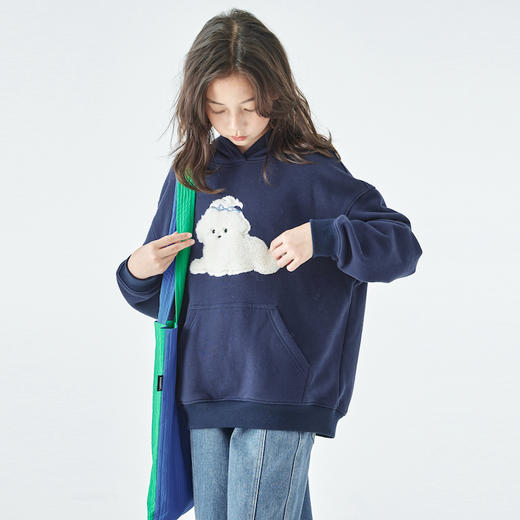 棵初小狗绣花连帽卫衣885K258031CD 商品图9