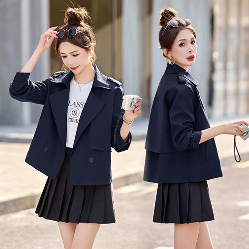 HR ZYF2505气质风衣洋气时尚休闲春秋英伦风夹克上衣 商品图1