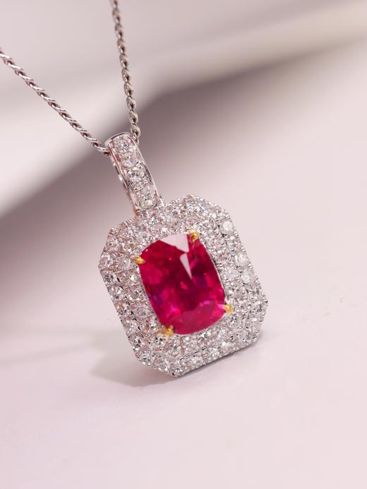 1ct刻面红宝石吊坠 商品图3