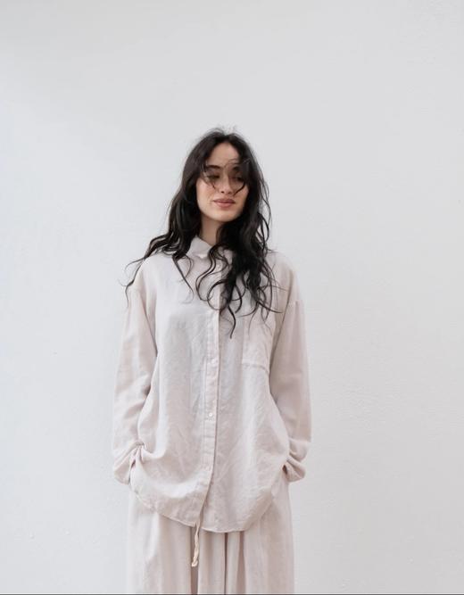 elsa esturgie 2色宽松版型羊毛薄衬衫 商品图8