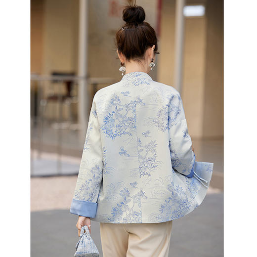 HR MDN8806新中式外套宽松休闲国风唐装上衣 商品图2